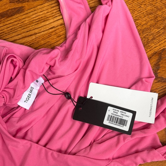 Tiger Mist Pink Ruched Dress - Picture 5 of 5